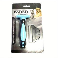 Pet Deshedding Tool & Grooming Brush for Dogs & Cats