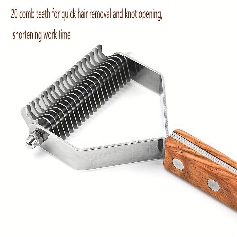 Dual Sided Slicker Pet Brush Dematting Dog Comb
