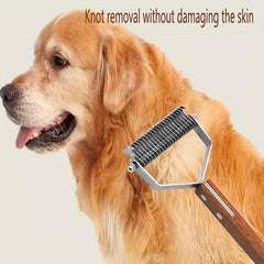 Dual Sided Slicker Pet Brush Dematting Dog Comb