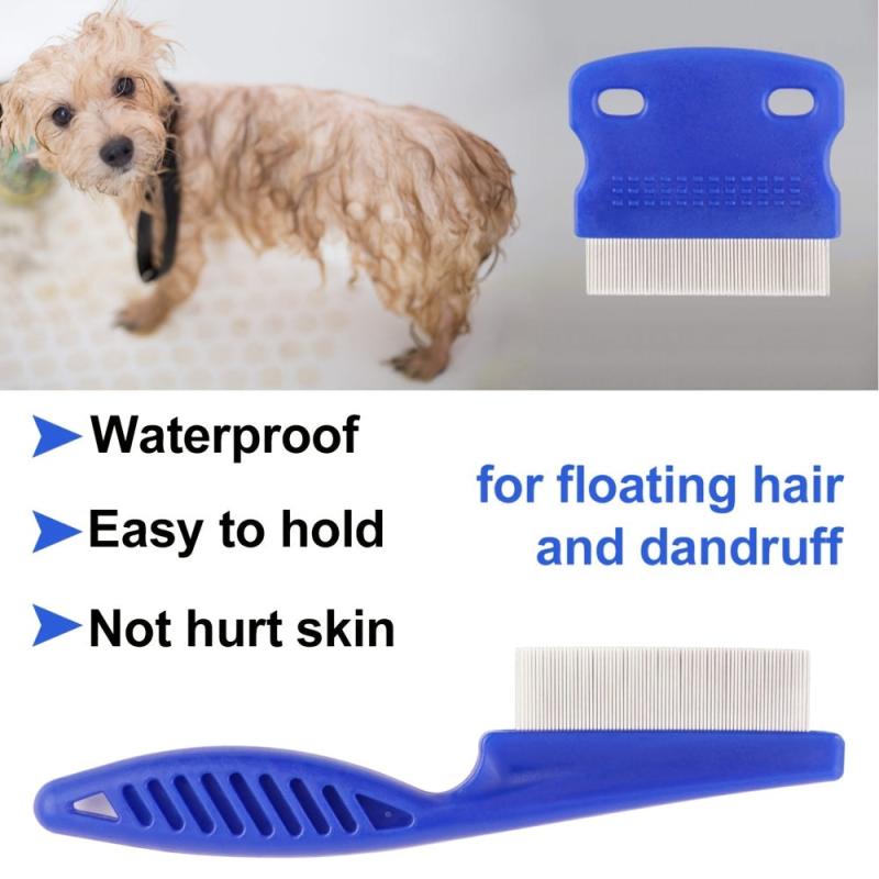 6pcs Stainless Steel Flea Comb for Dogs and Cats - Gentle Pet Grooming Tool