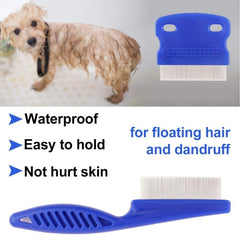6pcs Stainless Steel Flea Comb for Dogs and Cats - Gentle Pet Grooming Tool