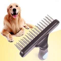Pet Hair Removal Comb Rake Brush for Dog & Cat Grooming