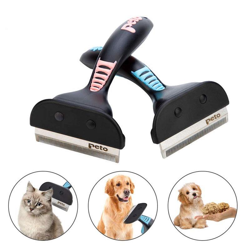 Pet Hair Removal Brush for Dogs and Cats, Grooming Comb