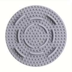 2pcs Round Soft Silicone Pet Slow Feeder