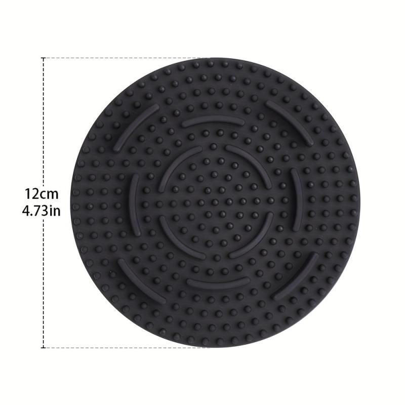 2pcs Round Soft Silicone Pet Slow Feeder