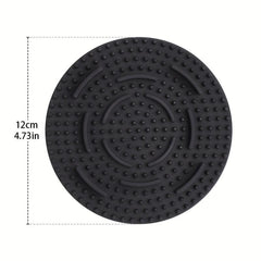 2pcs Round Soft Silicone Pet Slow Feeder