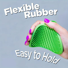 Dog Bath Brush Pet Bath Comb Brush Soothing Massage Rubber Comb 2pcs