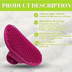 Dog Bath Brush Pet Bath Comb Brush Soothing Massage Rubber Comb 2pcs