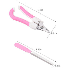 Stainless Steel Nail Clipper Set for Pets