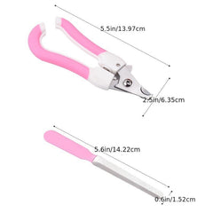 Stainless Steel Nail Clipper Set for Pets