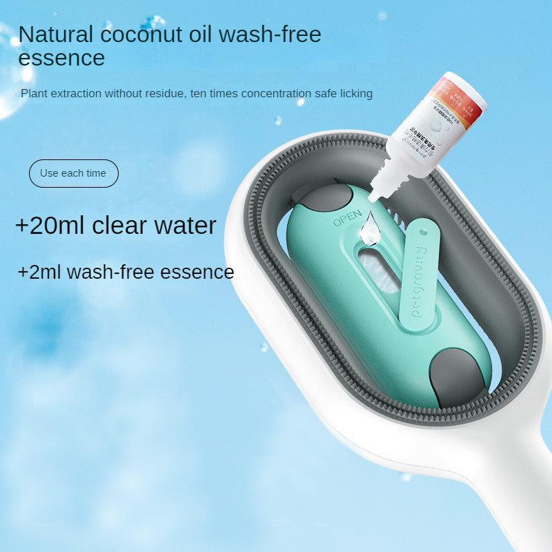 4-in-1 Pet Grooming Comb with Water Tank, Double Sided Hair Removal Brush