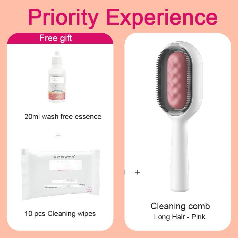 4-in-1 Pet Grooming Comb with Water Tank, Double Sided Hair Removal Brush