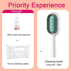 4-in-1 Pet Grooming Comb with Water Tank, Double Sided Hair Removal Brush