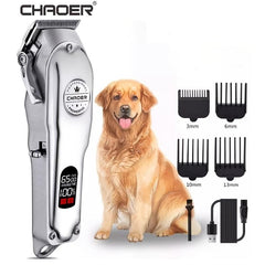 LCD Display Rechargeable Pet Hair Trimmer - Perfect Grooming in Minutes