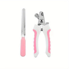 Pet Nail Clippers With Safety Guard & Nail File
