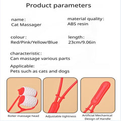 Interactive Cat Grooming & Massage Tool with Face & Leg Massage