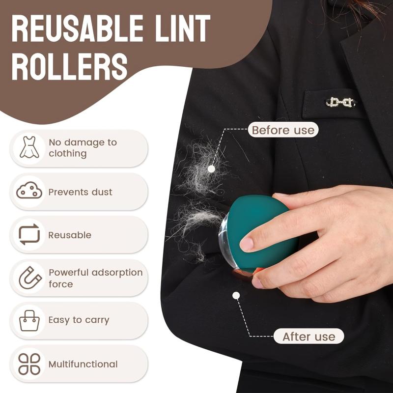 Lint Roller Hair Remover Ball Portable Sticky Pet Hair Removal