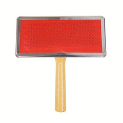 Pet Massage Comb Wooden Handle Pet Brush - Shedding and Grooming Tool