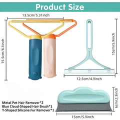 4 PCS Pet Hair Remover for Couch