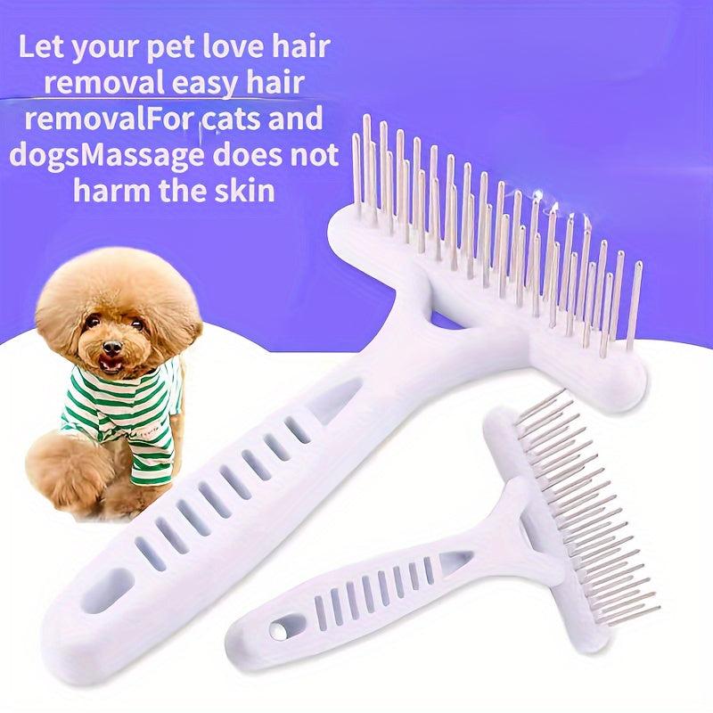 Pet Hair Remover for Cats & Dogs Shedding Grooming Comb Brush