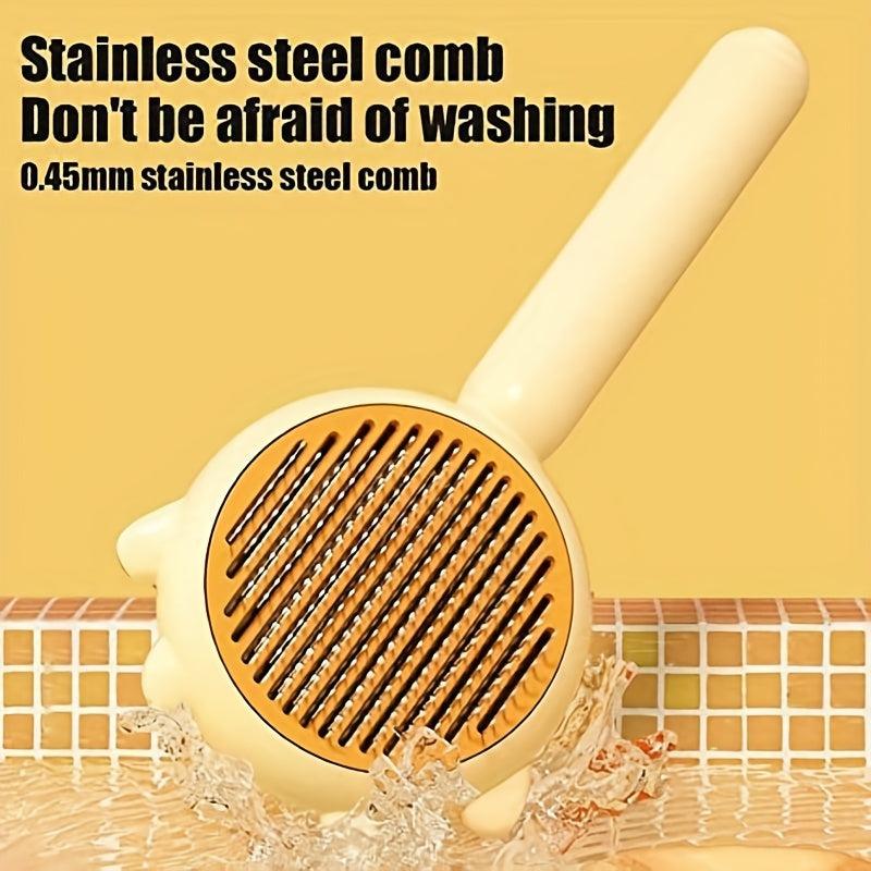 Pet Hair Comb for Dogs and Cats Removes Fleas Tear Stains Grooms Cleans