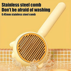 Pet Hair Comb for Dogs and Cats Removes Fleas Tear Stains Grooms Cleans