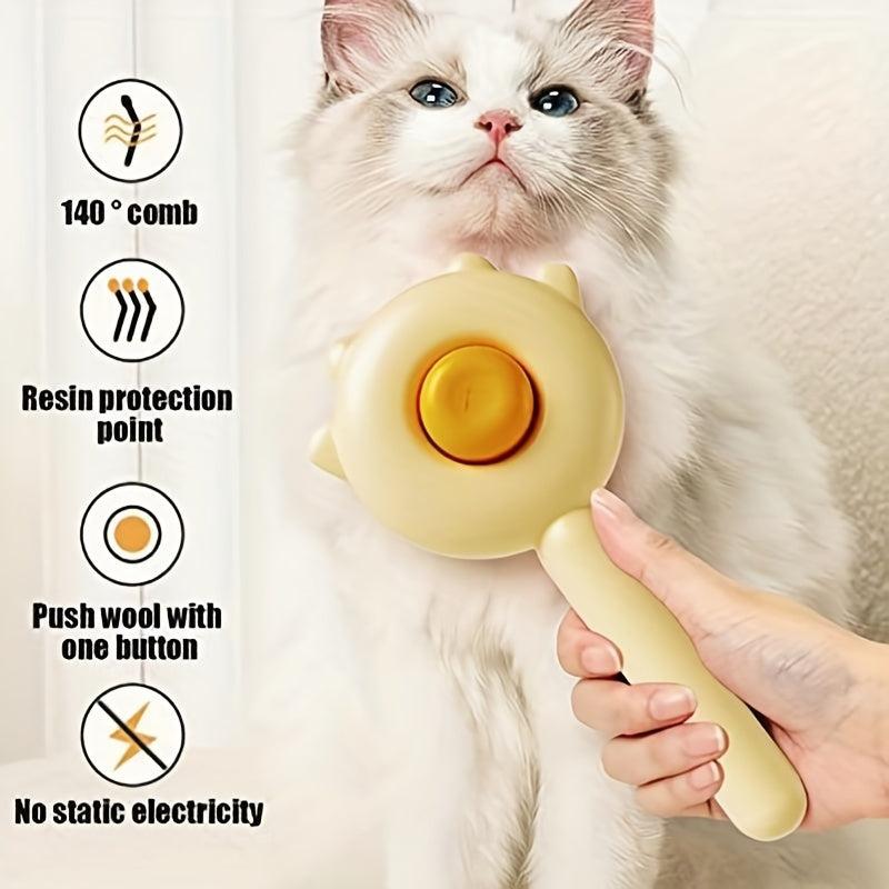 Pet Hair Comb for Dogs and Cats Removes Fleas Tear Stains Grooms Cleans