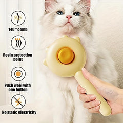 Pet Hair Comb for Dogs and Cats Removes Fleas Tear Stains Grooms Cleans