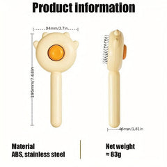 Pet Hair Comb for Dogs and Cats Removes Fleas Tear Stains Grooms Cleans