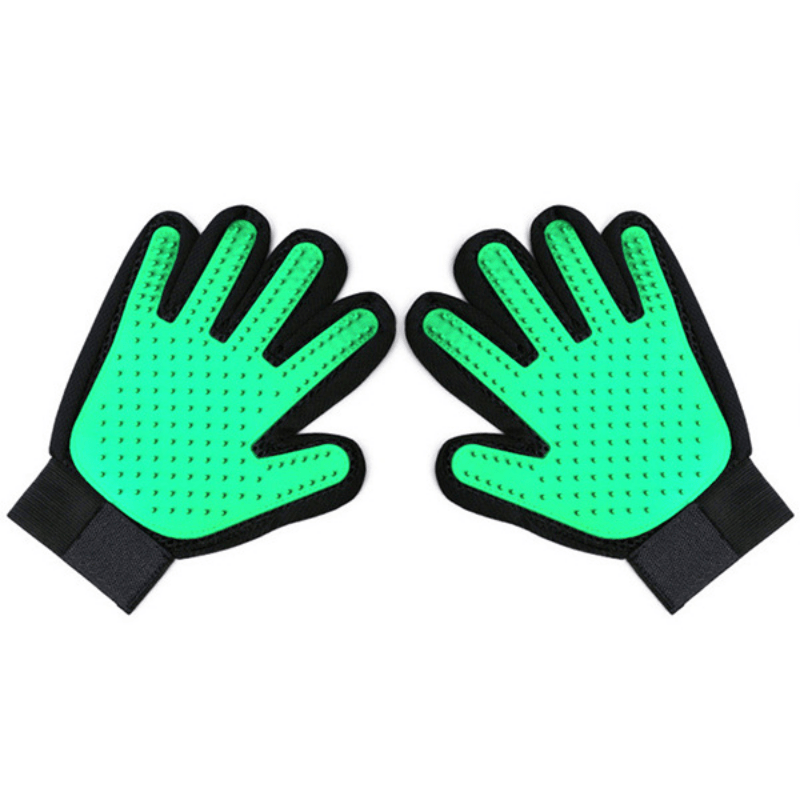 Dog Hair Removal Glove and Slicker Brush Set