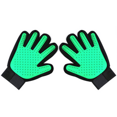 Dog Hair Removal Glove and Slicker Brush Set