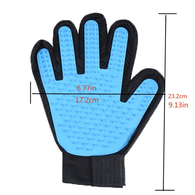 Dog Hair Removal Glove and Slicker Brush Set