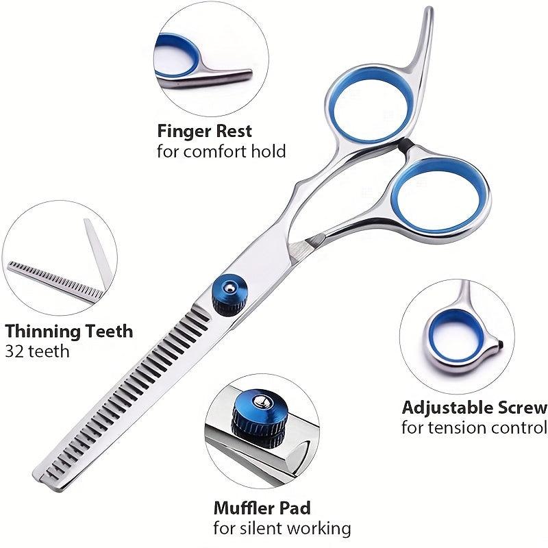 5pcs Pet Grooming Scissors Set Thinning/Straight/Curved for Dog Grooming