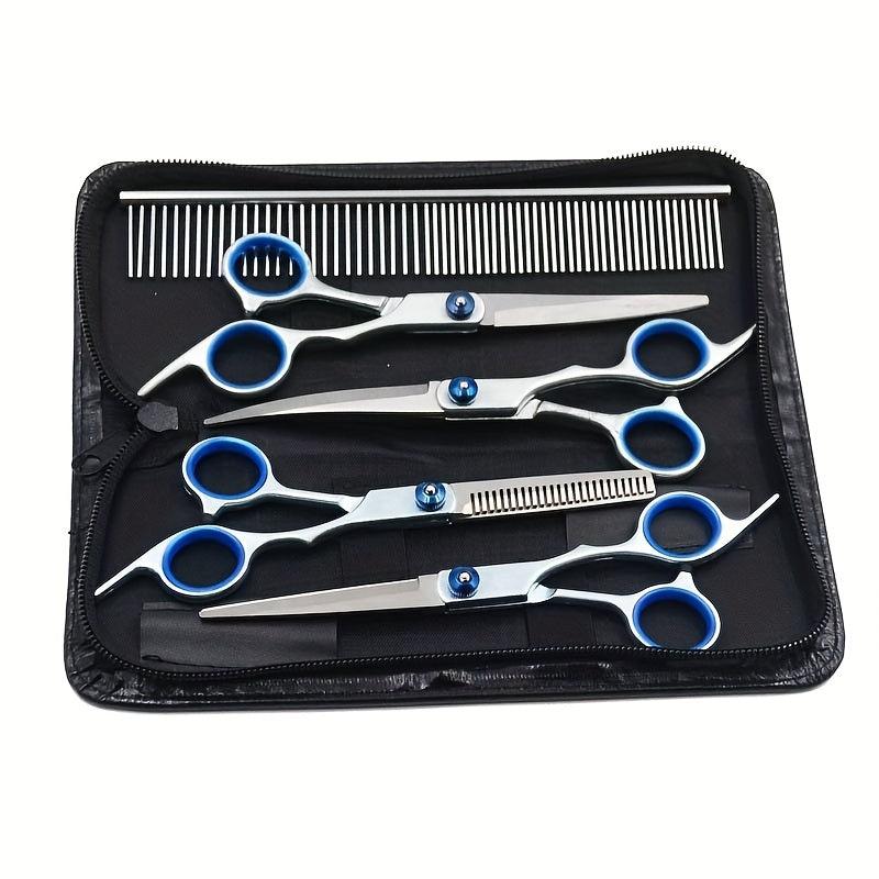 5pcs Pet Grooming Scissors Set Thinning/Straight/Curved for Dog Grooming