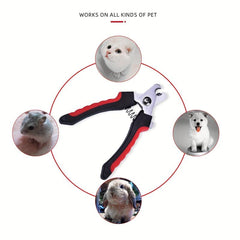 2pcs Pet Nail Scissors Set Cat & Dog Clippers Small Medium Large Pets