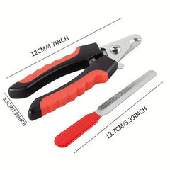 2pcs Pet Nail Scissors Set Cat & Dog Clippers Small Medium Large Pets
