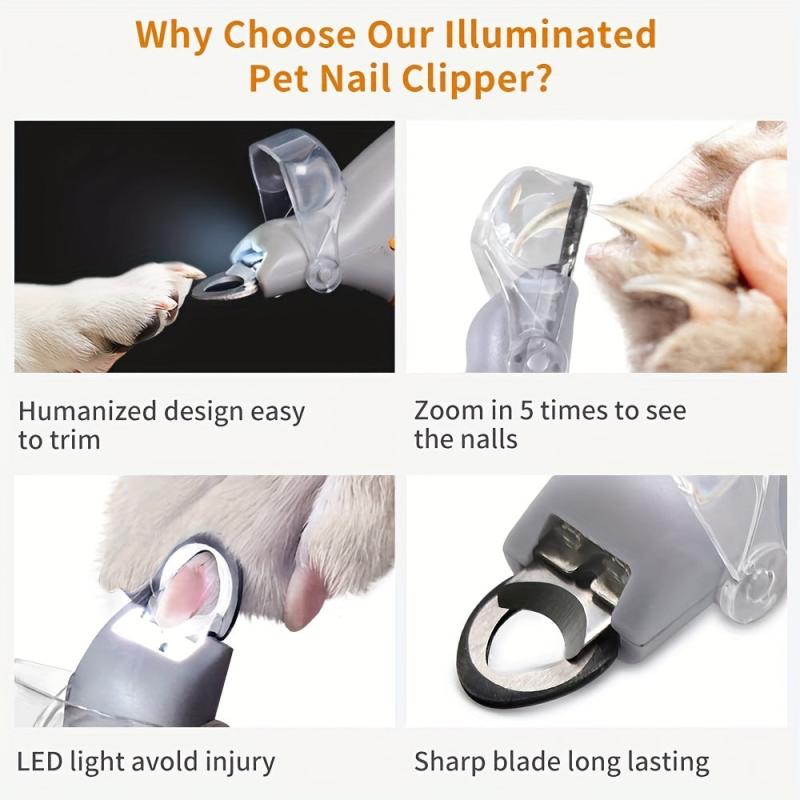 LED Pet Nail Grinder for Safe Grooming