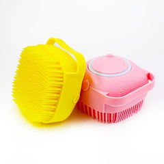 Silicone Bath Brush Liquid Filling Pet Massage Shampoo Brush