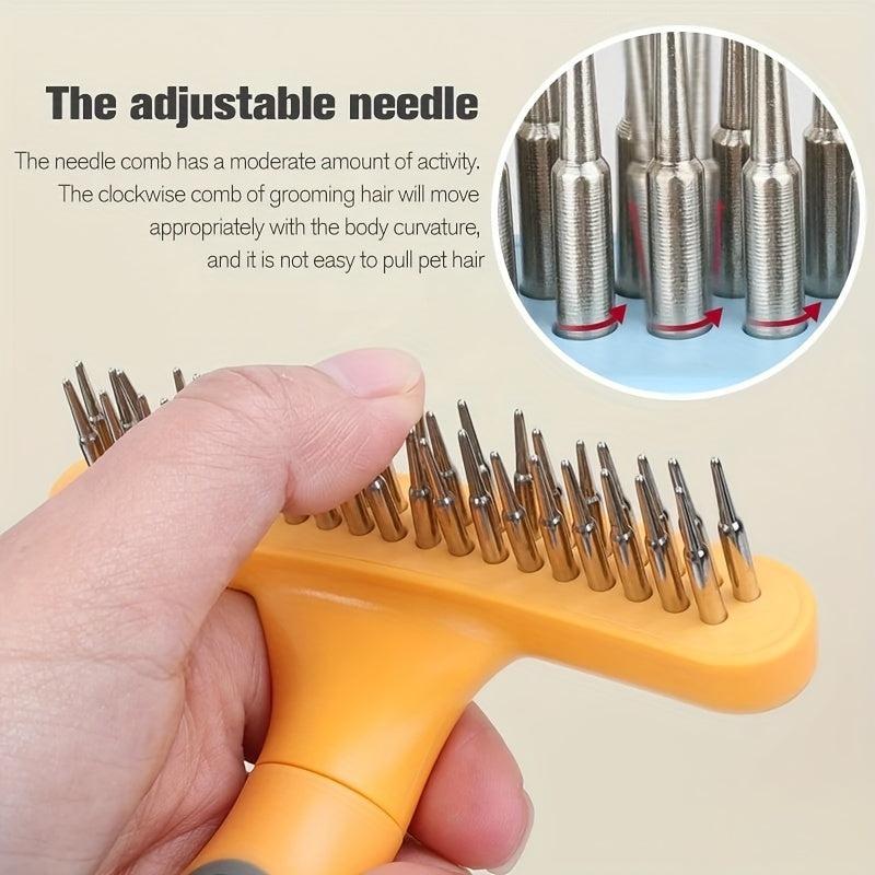 Professional Pet Grooming Rake & Shedding Comb for Flawless Coat