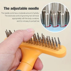 Professional Pet Grooming Rake & Shedding Comb for Flawless Coat
