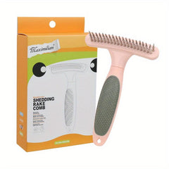 Professional Pet Grooming Rake & Shedding Comb for Flawless Coat