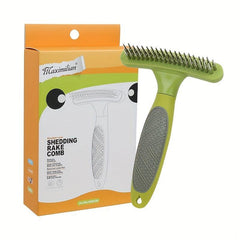 Professional Pet Grooming Rake & Shedding Comb for Flawless Coat