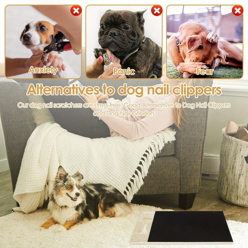 Wooden Dog Nail File Board Sandpaper Dog Scratch Board