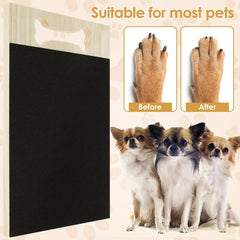 Wooden Dog Nail File Board Sandpaper Dog Scratch Board