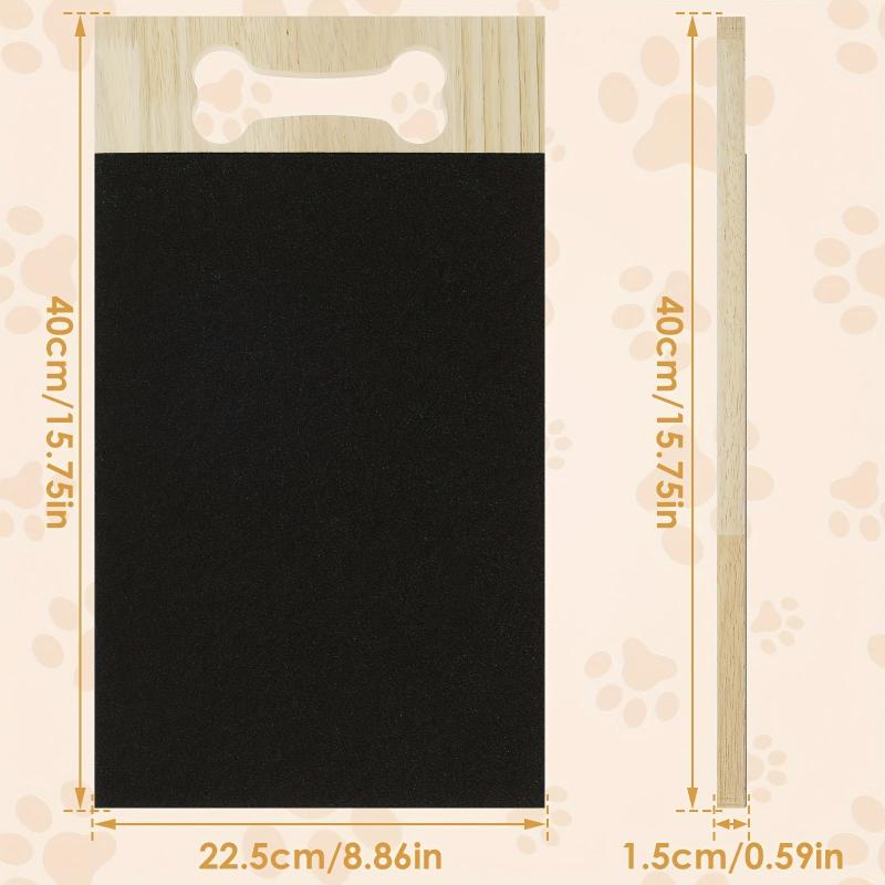 Wooden Dog Nail File Board Sandpaper Dog Scratch Board