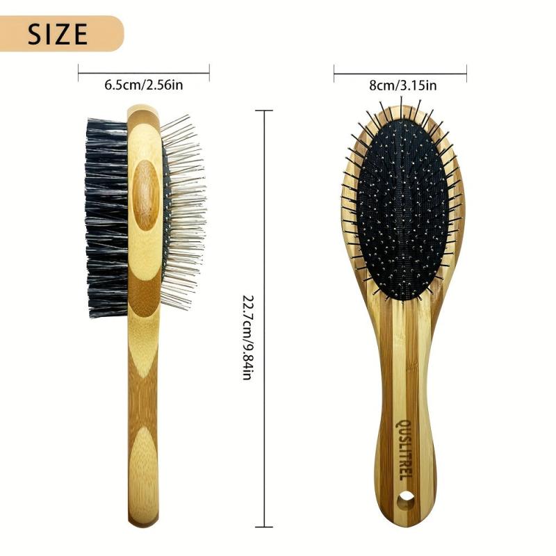 2-in-1 Pet Grooming Brush & Massager for Dogs and Cats
