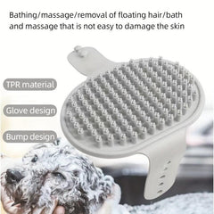 Pet Bathing Brush Dogs Cats Massage Gloves Hair Removal Brush