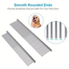 Stainless Steel Hair Removal Comb for Dogs and Cats