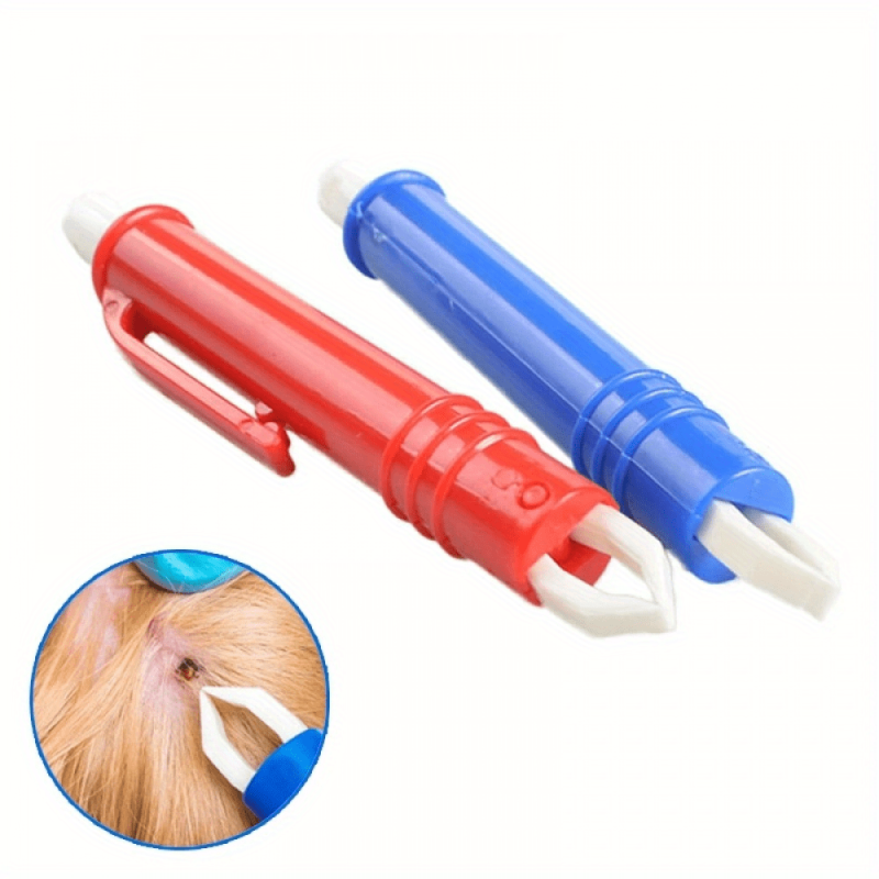 2pcs Flea & Tick Removal Tweezers for Dogs, Pet Care Tool