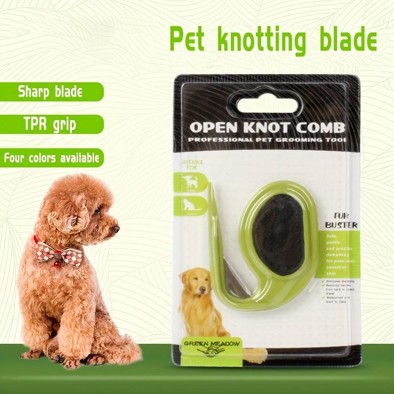 Durable Open Knot Comb for Pets - Hair Cleaning Supplies for Dogs and Cats